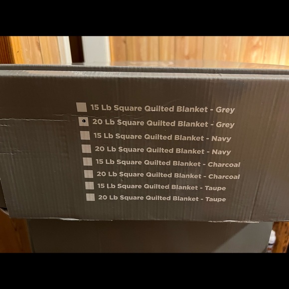 BlanQuil Quilted Weighted Blanket W/ Removable Cover (Charcoal 20lb) - Picture 9 of 11